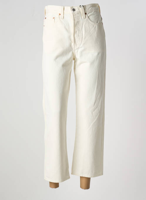 Blugi cu croială dreaptă bej LEVIS femeie