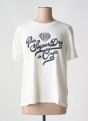 Tricou bej SUPERDRY femeie