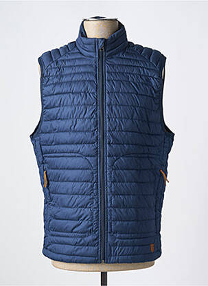 Geacă matlasată guler col înalt albastru JACK & JONES bărbat