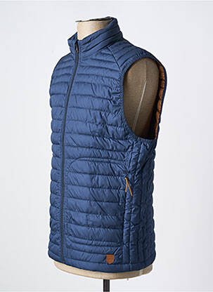 Geacă matlasată guler col înalt albastru JACK & JONES bărbat