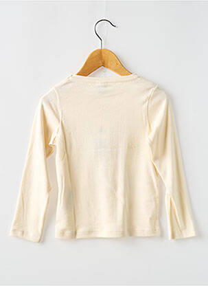 Tricou guler rotund alb PETIT BATEAU fată