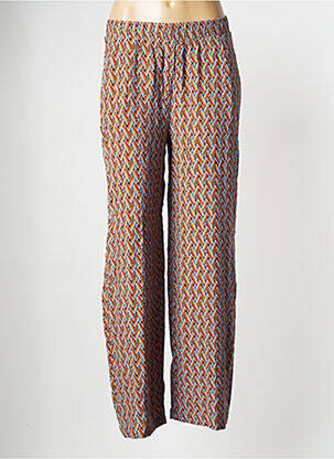 Pantalon larg maro VILA femeie