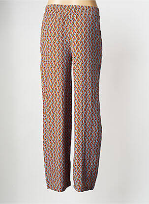 Pantalon larg maro VILA femeie