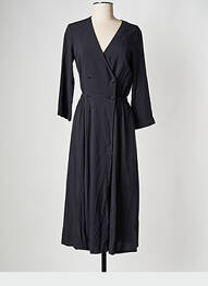 Rochie midi guler în v negru I.CODE (By IKKS) femeie