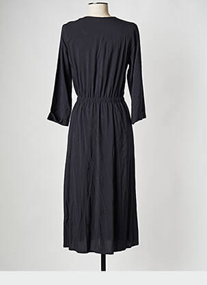 Rochie midi guler în v negru I.CODE (By IKKS) femeie