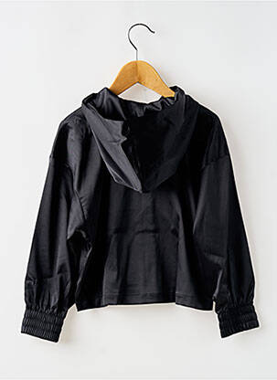 Hanorac cu glugă guler rotund negru NIKE fată