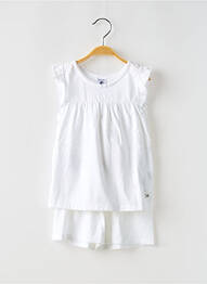 Pijama alb PETIT BATEAU fille