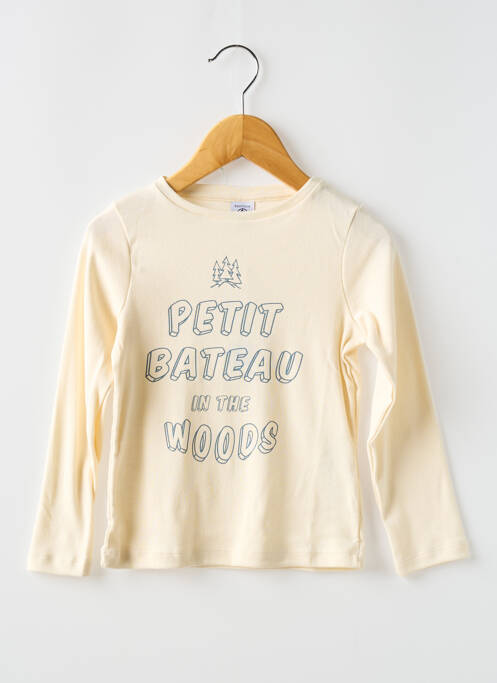 Tricou alb PETIT BATEAU fată