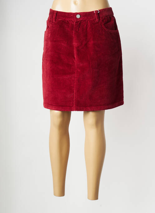 Fustă mini roșu KNOWLEDGE COTTON APPAREL femeie