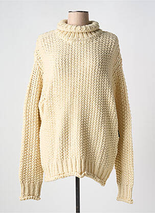 Pulover bej NA-KD femeie