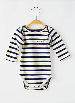 Body de lenjerie guler rotund albastru MAISON LABICHE copil