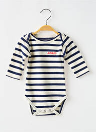 Body de lenjerie guler rotund albastru MAISON LABICHE copil