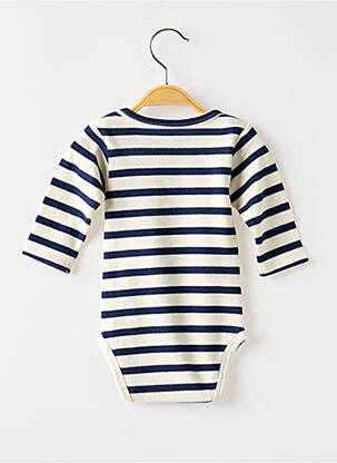 Body de lenjerie guler rotund albastru MAISON LABICHE copil