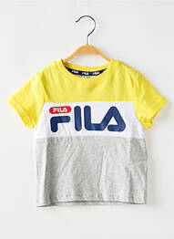 Tricou guler rotund gri FILA enfant
