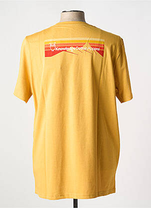 Tricou guler rotund maro KNOWLEDGE COTTON APPAREL bărbat