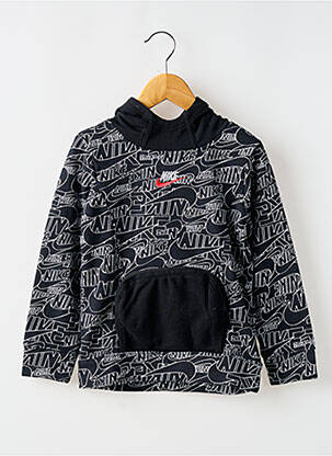 Hanorac cu glugă negru NIKE băiat