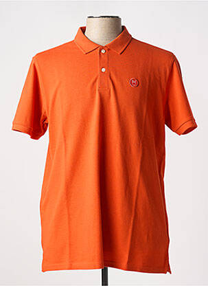 Polo portocalie KNOWLEDGE COTTON APPAREL bărbat