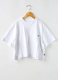 Tricou guler rotund alb DICKIES femme