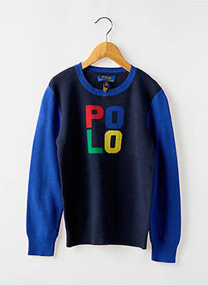 Pulover guler rotund albastru RALPH LAUREN băiat