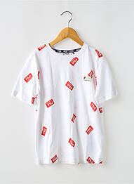 Tricou guler rotund alb FILA fată