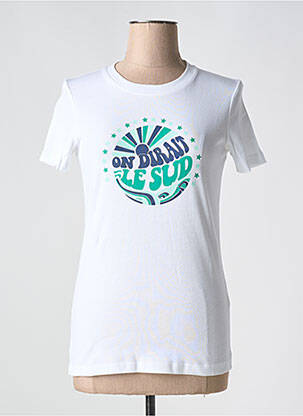 Tricou alb LA PETITE FRANCAISE femeie