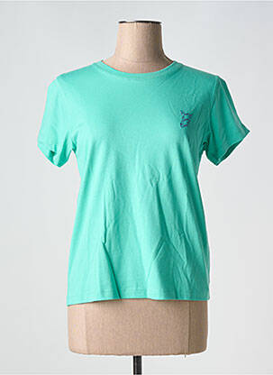Tricou guler rotund verde MAISON LABICHE femeie
