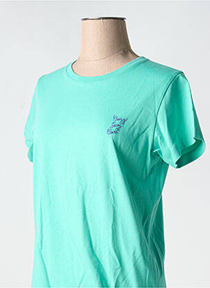 Tricou guler rotund verde MAISON LABICHE femeie