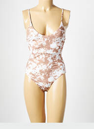 Costum de baie dintr-o singură piesă bej PIECES femeie