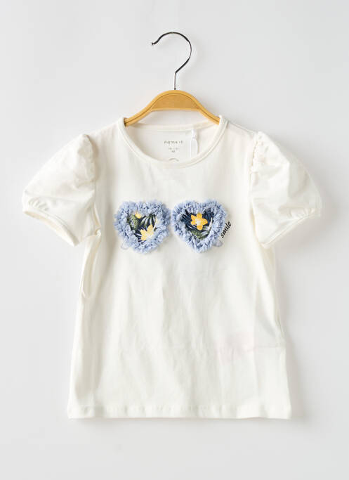 Tricou alb NAME IT fată
