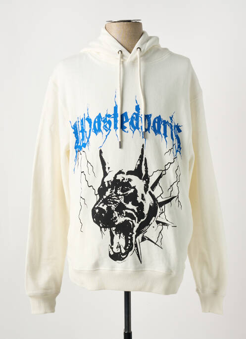 Hanorac alb WASTED PARIS bărbat