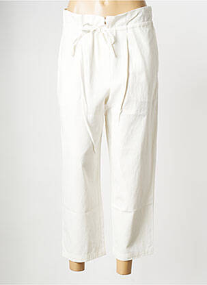 Pantalon larg alb THE KORNER femeie