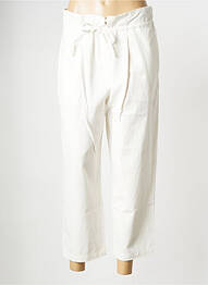 Pantalon larg alb THE KORNER femeie