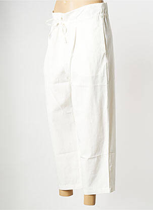 Pantalon larg alb THE KORNER femeie
