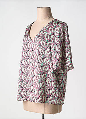 Top guler în v verde VERO MODA femeie