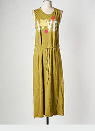 Rochie midi guler rotund verde LEON & HARPER femeie