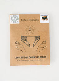 Chiloți-menstruali negru SISTERS REPUBLIC femme