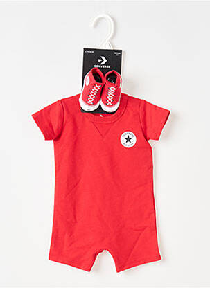 Salopetă scurtă roșu CONVERSE copil