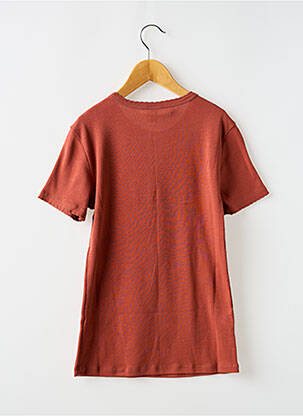 Tricou guler rotund roșu PETIT BATEAU femeie