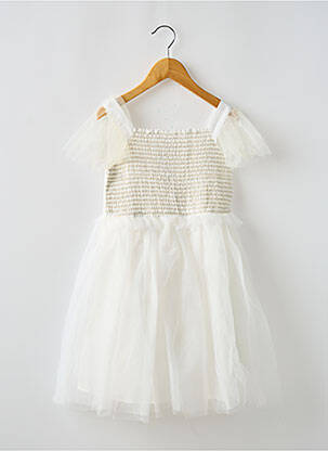 Rochie scurtă alb TAPE À L'OEIL fată