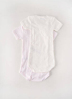 Body de lenjerie guler rotund alb PETIT BATEAU copil