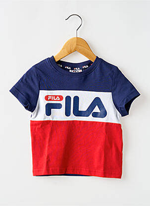 Tricou guler rotund albastru FILA copil