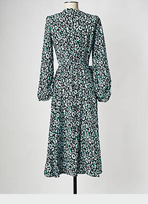 Rochie midi guler în v negru OBJECT femeie