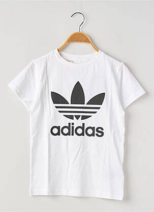 Tricou guler rotund alb ADIDAS copil