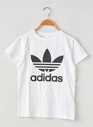 Tricou guler rotund alb ADIDAS enfant