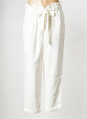 Pantalon drept alb MORGAN femeie
