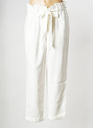 Pantalon drept alb MORGAN femme