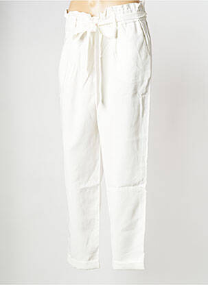 Pantalon drept alb MORGAN femeie