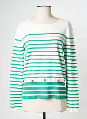 Pulover guler rotund verde BREAL femeie
