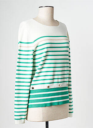 Pulover guler rotund verde BREAL femeie