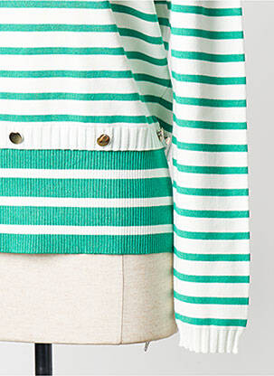Pulover guler rotund verde BREAL femeie